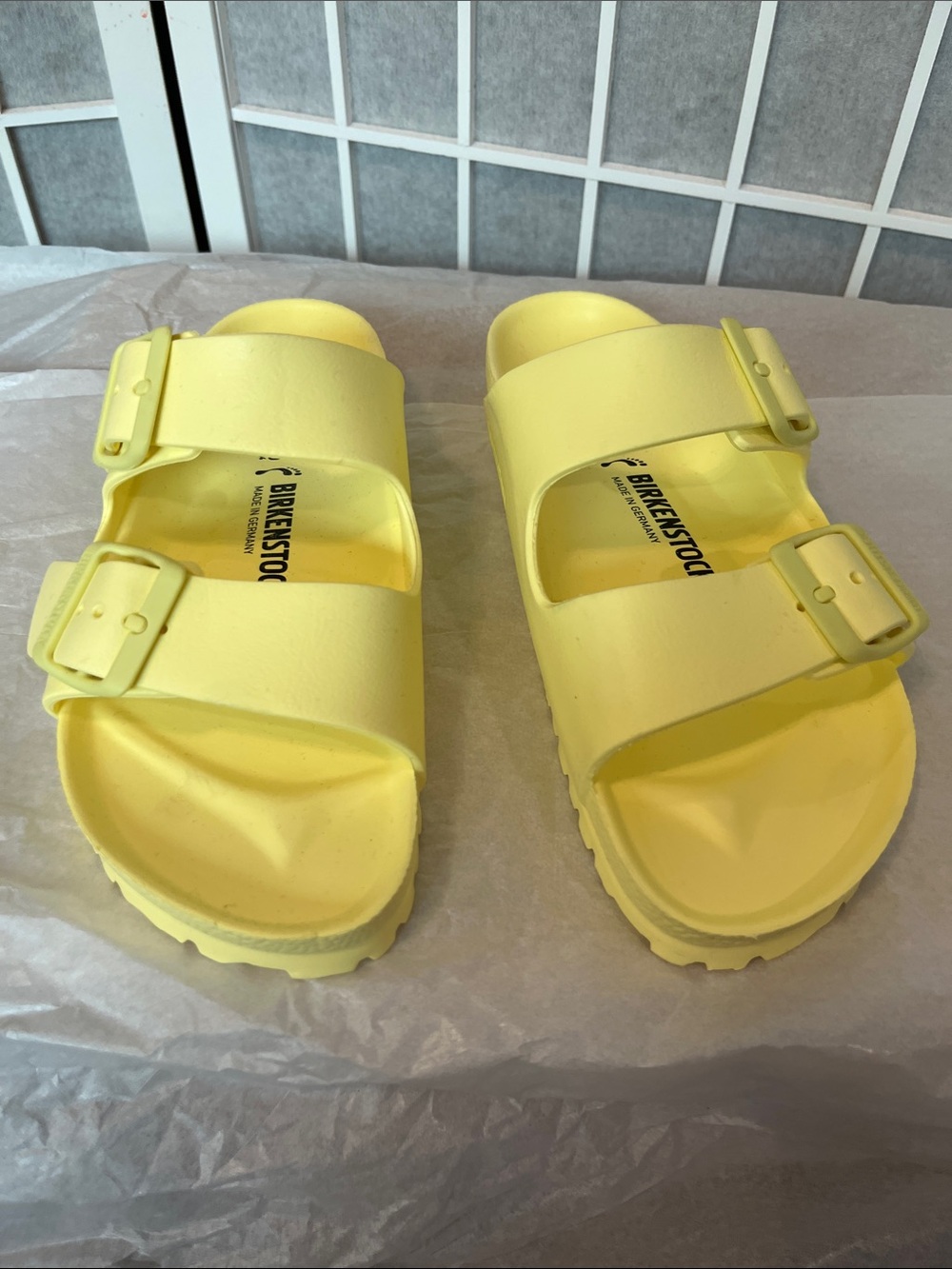 Birkenstock Women Yellow Two-Strap Sandals